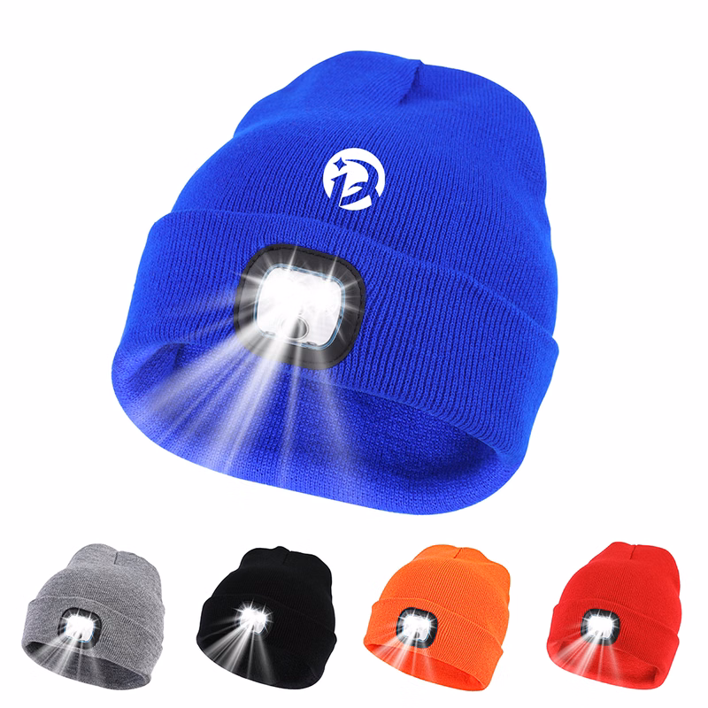 Unisex Rechargeable LED Knit Beanie Hat