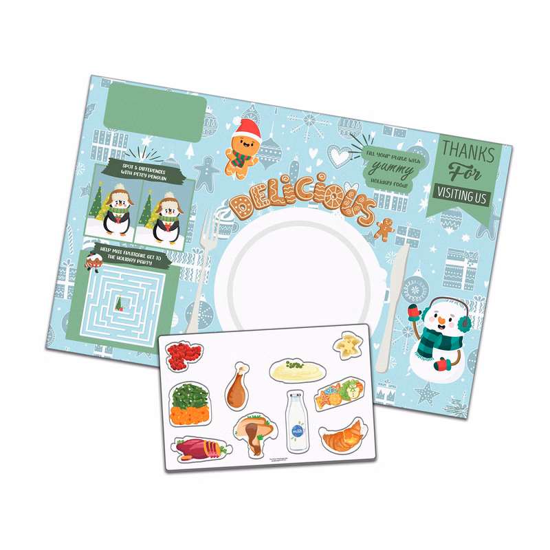 Placemat Set with Repo Sheet - Holiday