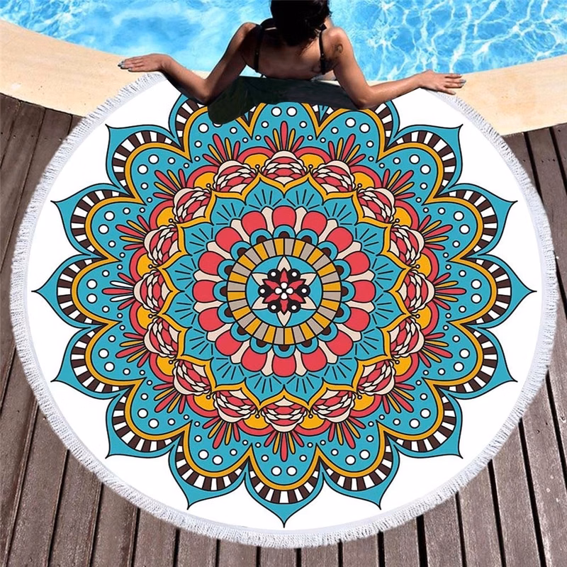 Microfiber Tassel Beach Towel