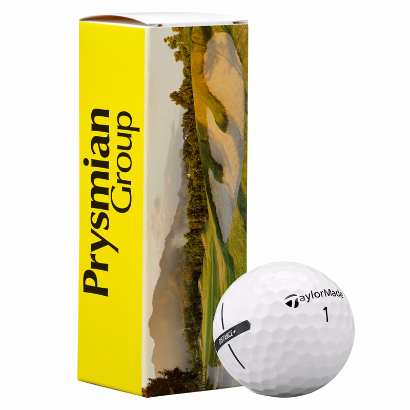 TaylorMade Distance + Golf Ball in Custom Three Ball Sleeve