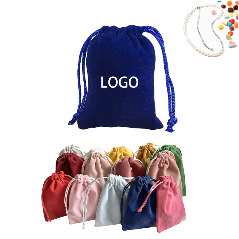 Velvet Jewelry Drawstring Bag