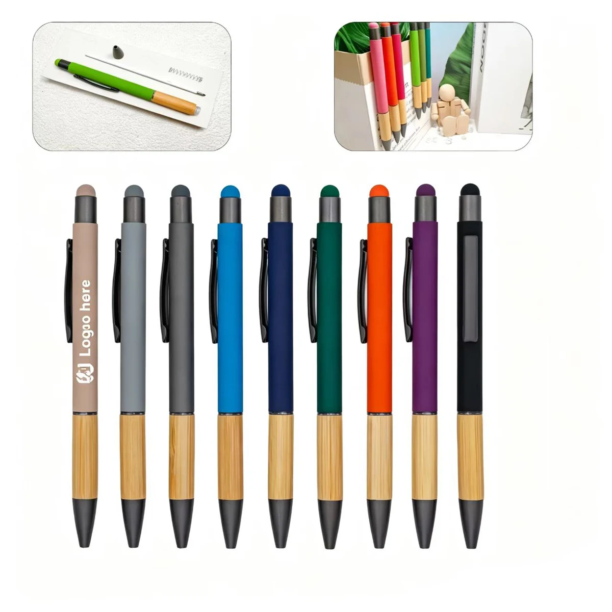 Bamboo Metal Ballpoint Pen 1