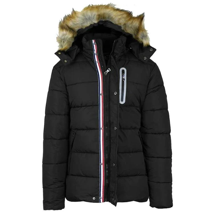 Men's Heavy Puffer Jackets Black S-2XL 1