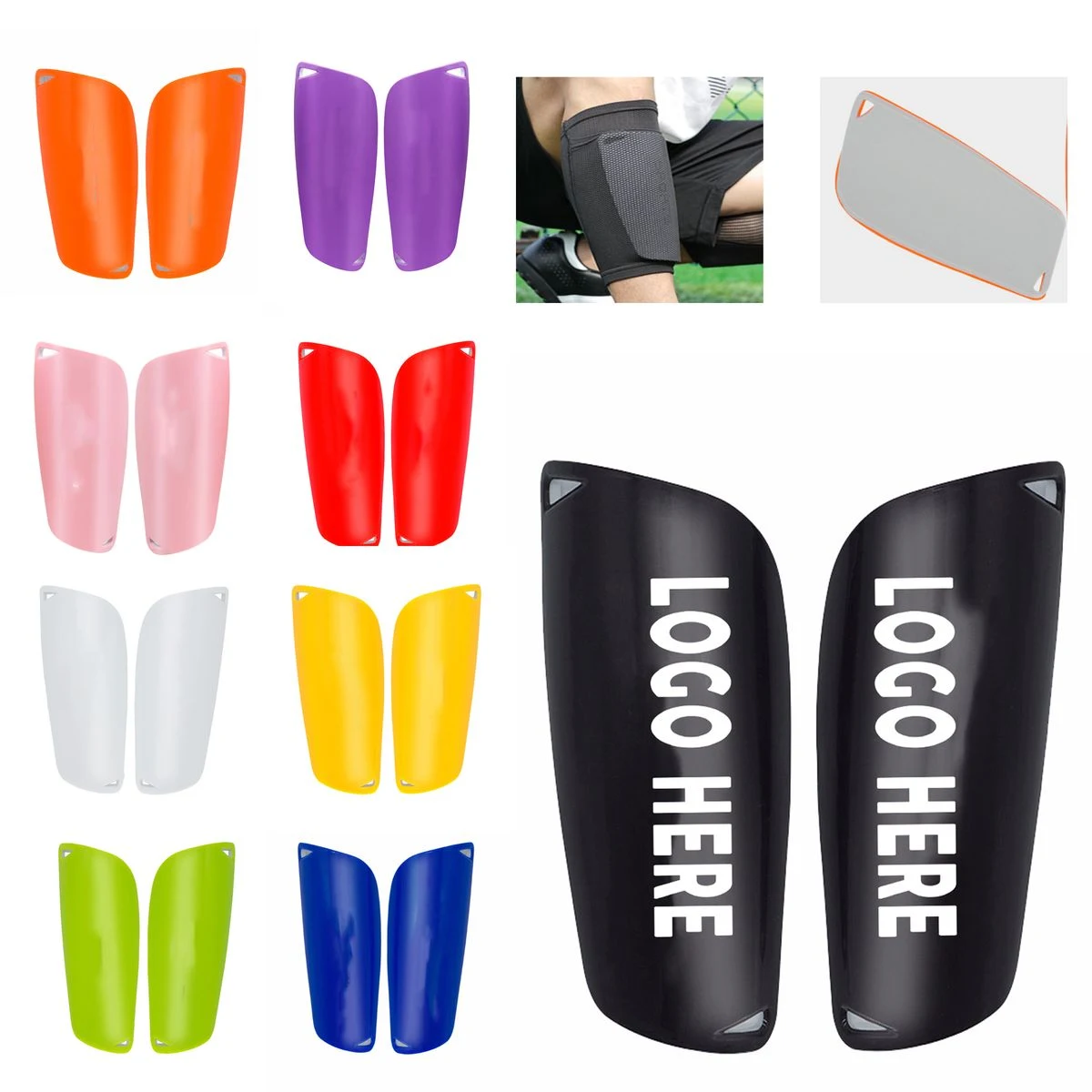 Durable Impact-Resistant Adult Football Shin Pads 1