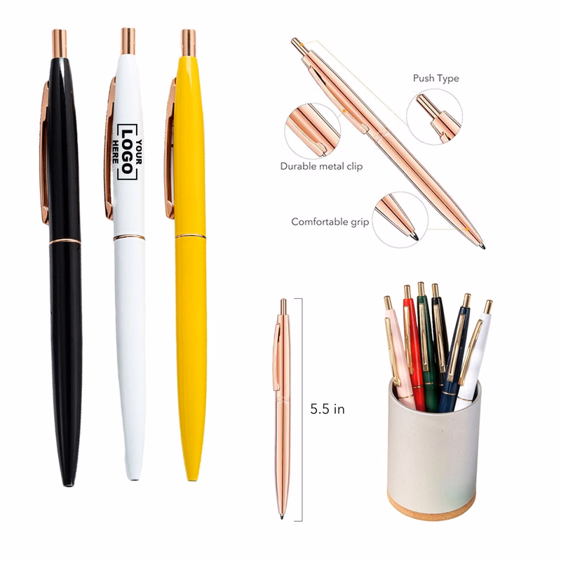 Colorful Click Plastic Ballpoint Pen