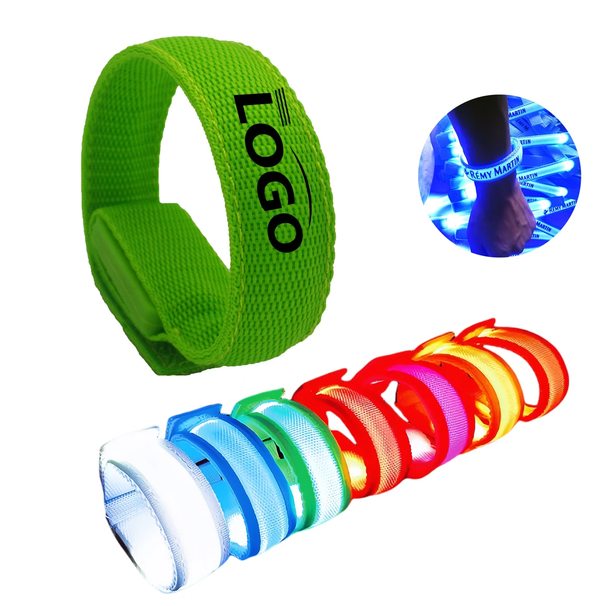 Custom LED Flashing Wristband with Logo 1