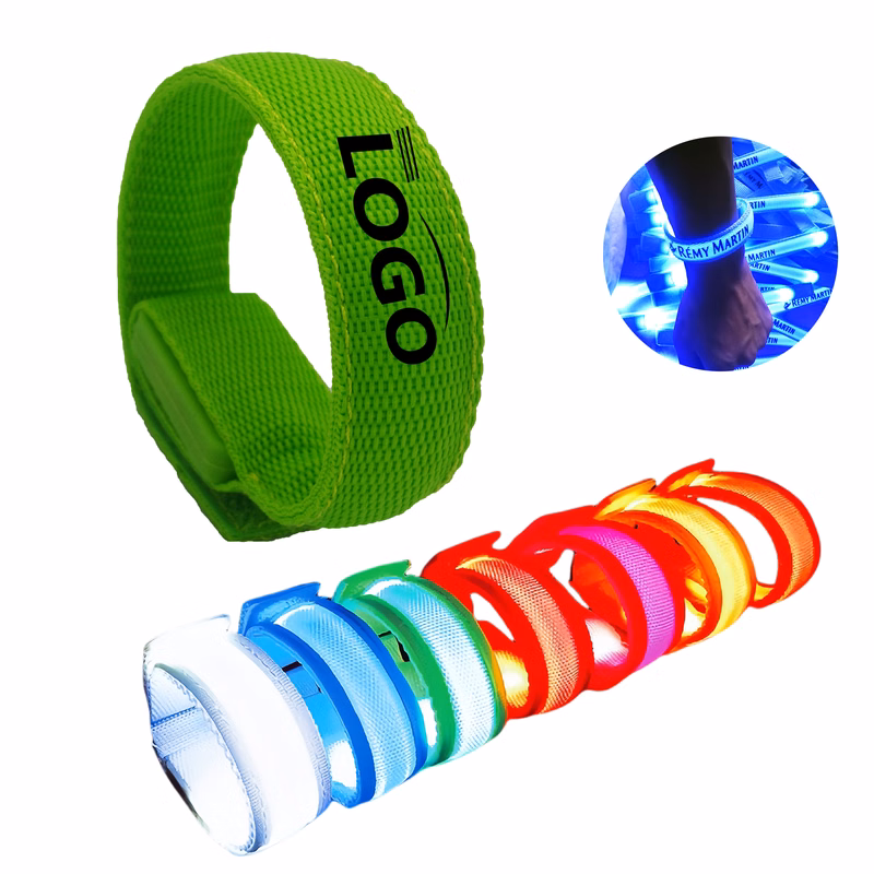 Custom LED Flashing Wristband with Logo