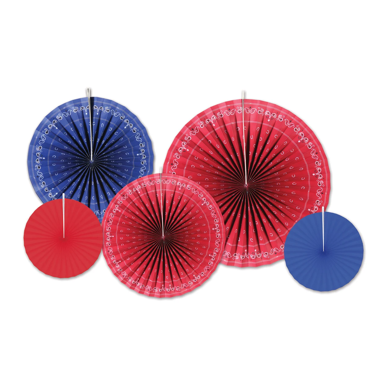 Bandana Accordion Paper Fans 1