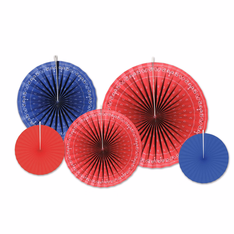Bandana Accordion Paper Fans