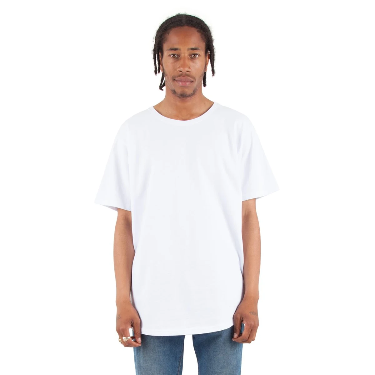 Unisex Curved Hem Long Tee - SHCLT 1