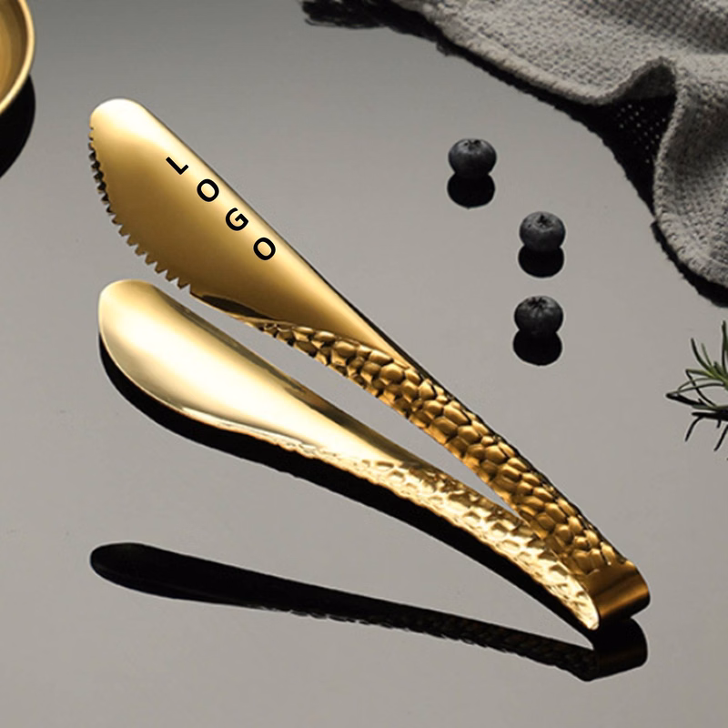 10.4 Inch Gold Salad Tongs