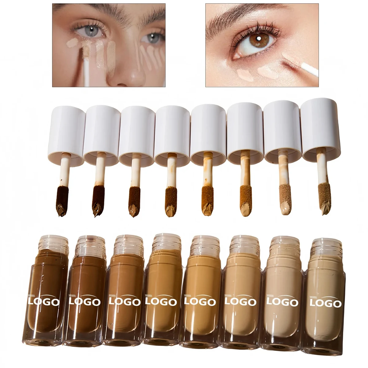 Liquid Concealer Glass Bottle Full Coverage Natural Finish 1
