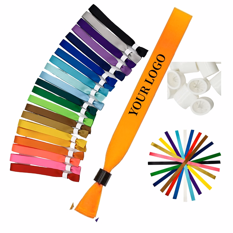 Locking Polyester Event Wristband Custom Print