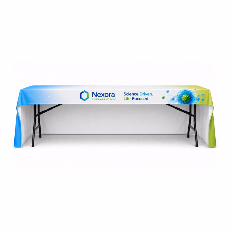 Wrinkle-Free 8' Table Throw, Open Back