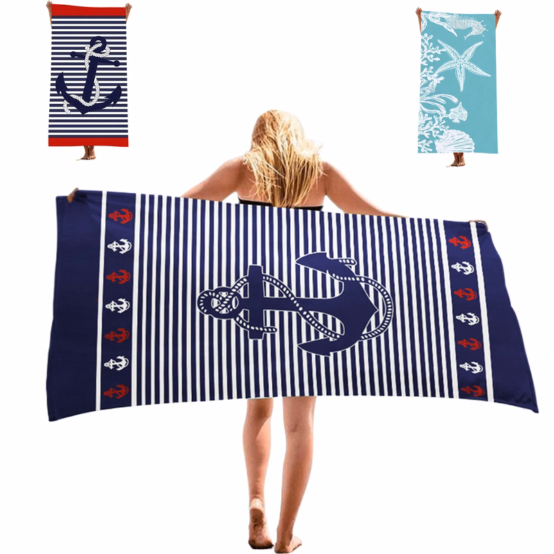 Custom Eco Print Beach Towel