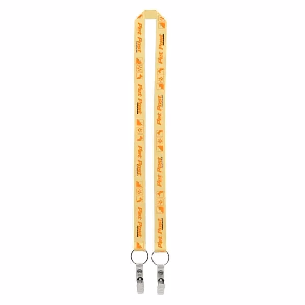 1" Dual LA-214 Sublimation Lanyard