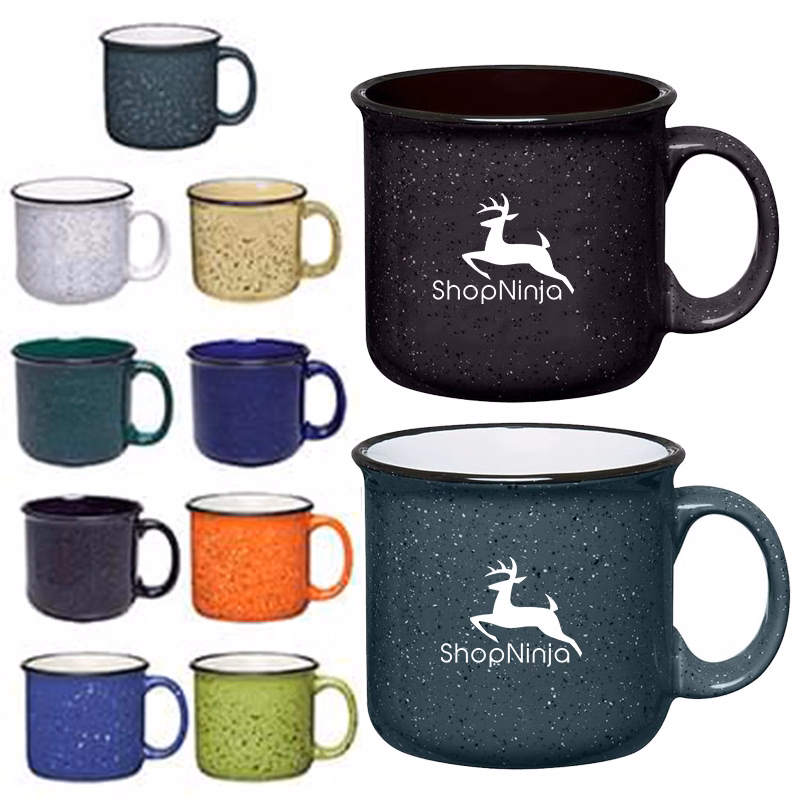 15 oz. Ceramic Camping Mug