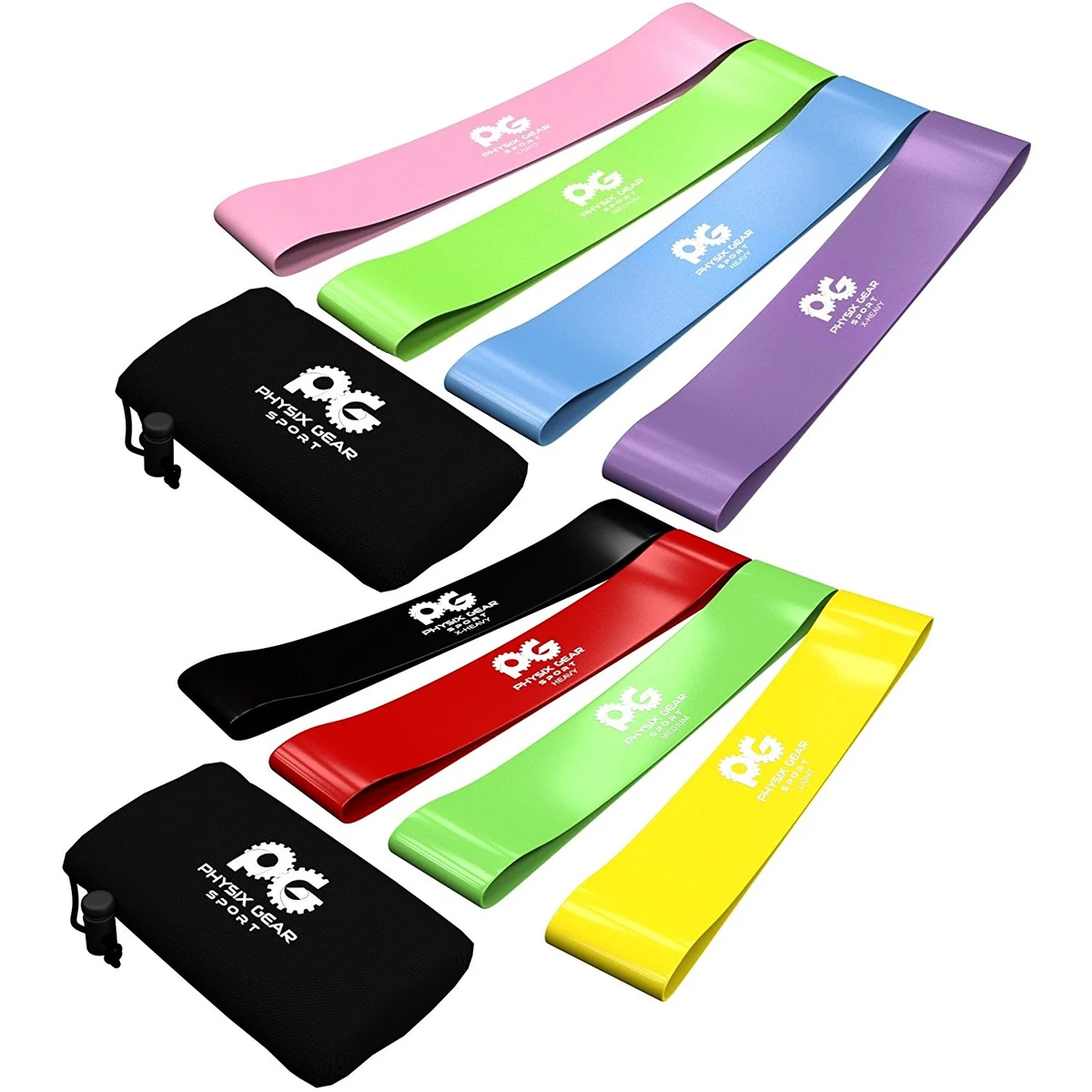 5 in 1 Exercise Loop Latex Elastic Resistance Band Set 1