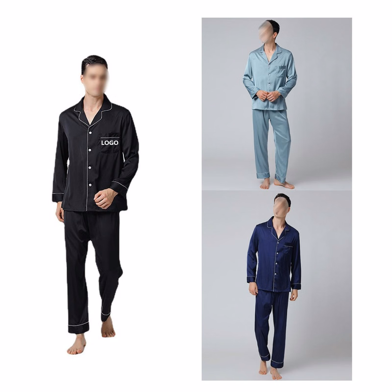 Men's Lightweight Satin Pajamas