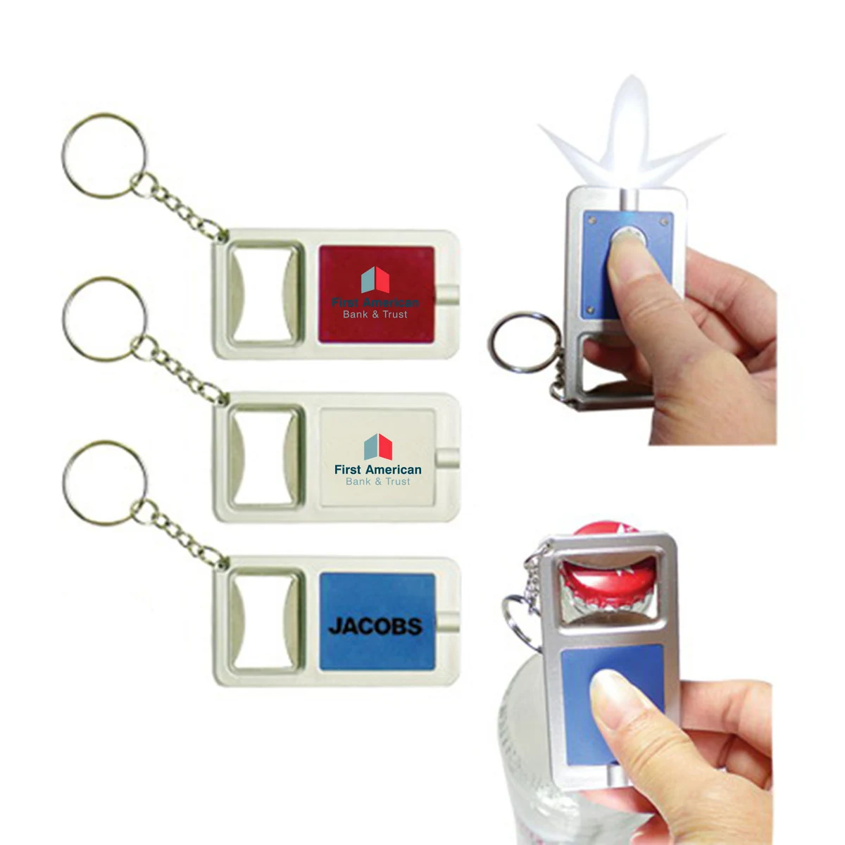 Bottle Opener W/ LED Light (Key Chain, Keychain, Key chains) - Close out 1