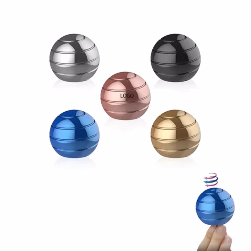 Flat rotating ball toy
