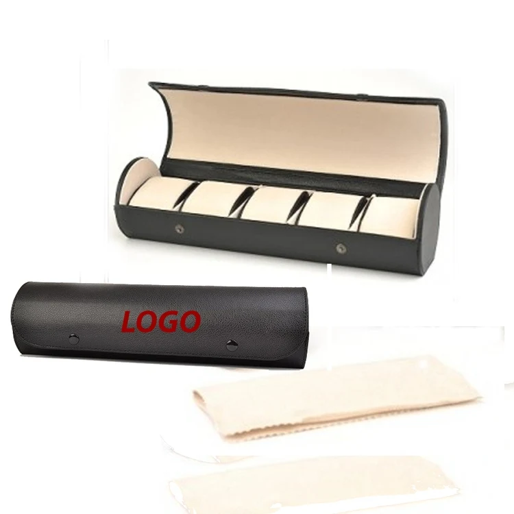 Leatherette 5 Watch Rolls 1