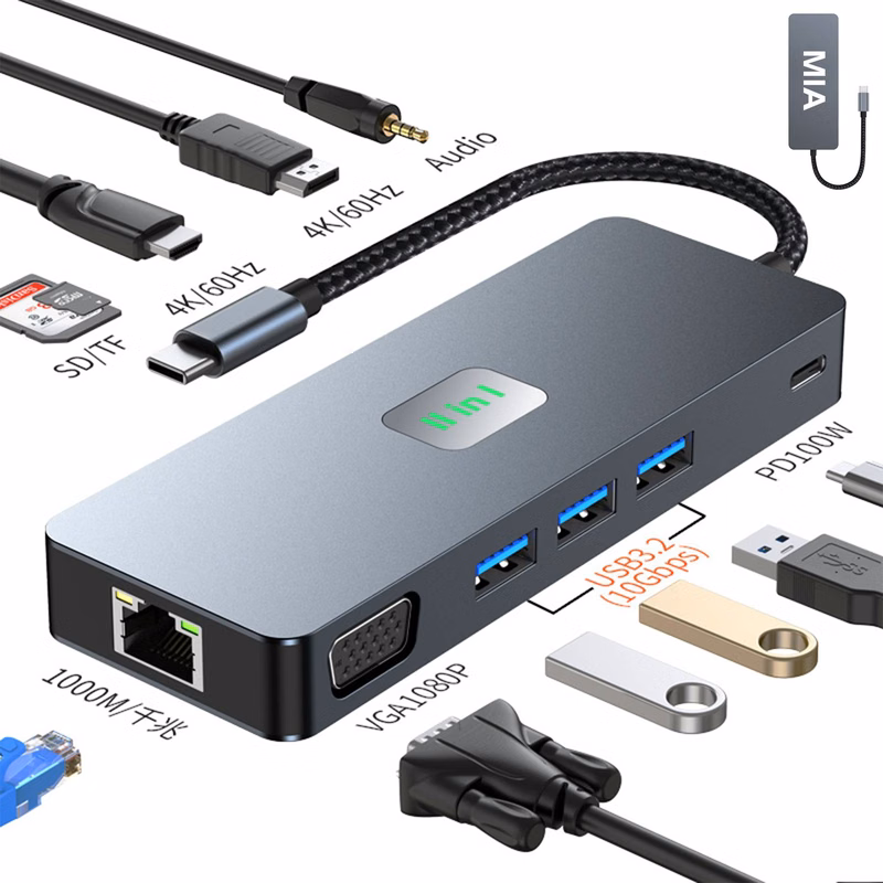 Alloy 11 In 1 Docking Station