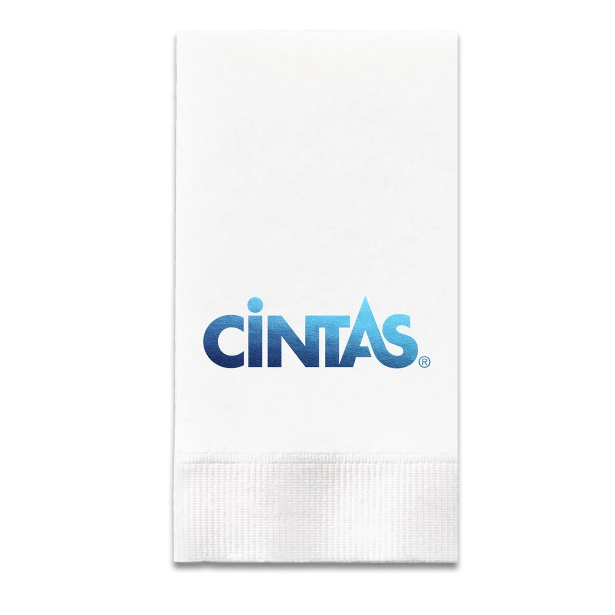 Foil Stamped 3-Ply White Dinner Napkin - 1/8 Fold 1
