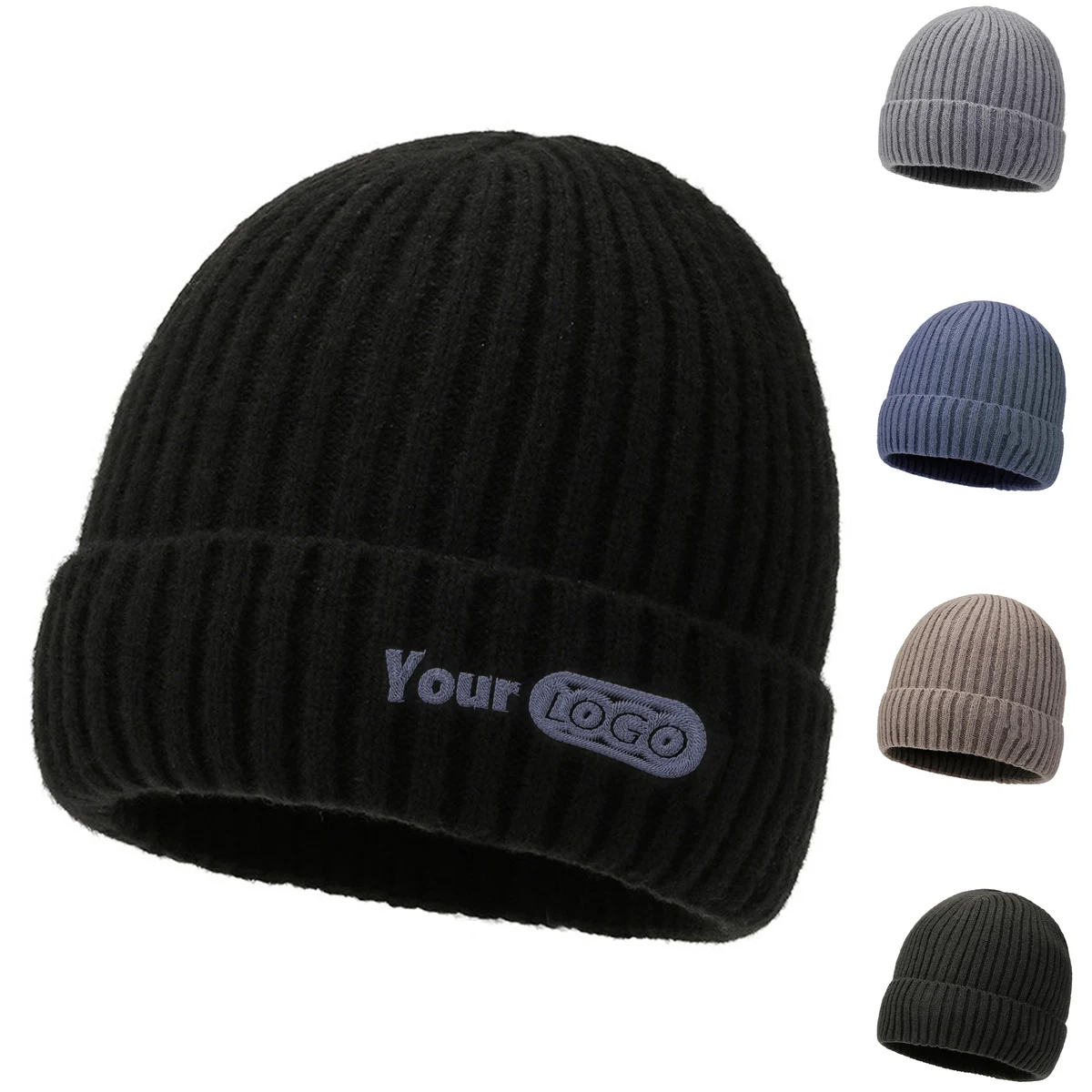 Knit Fabric Outdoor Winter Thick Cold Hat 1