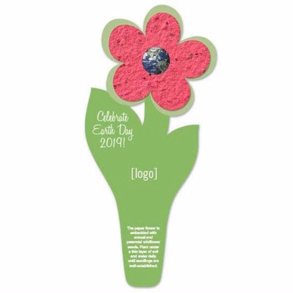 Seed Paper Flower Bookmark