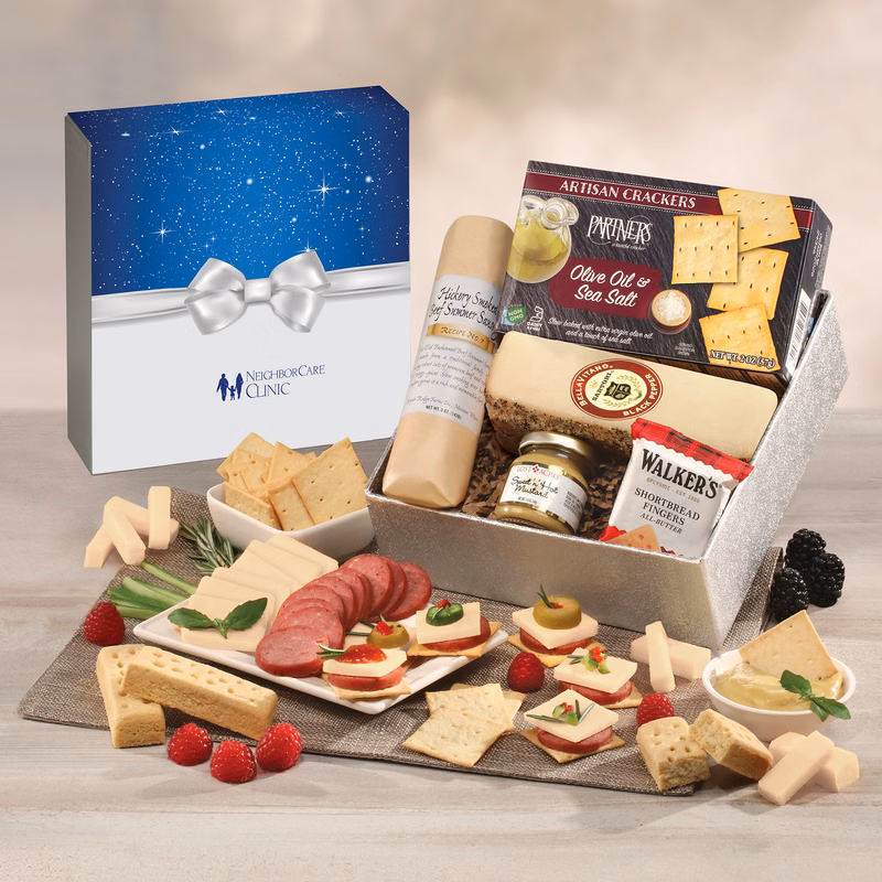 Snack Lover's Gift Box with Bow Sleeve