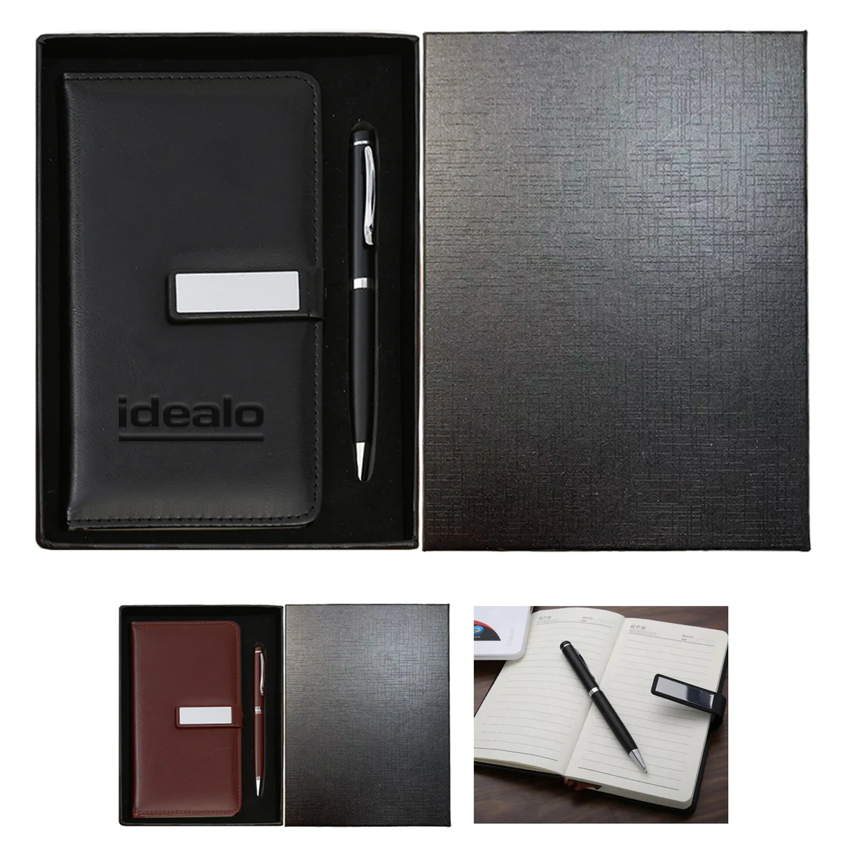Prestige Leather Journal & Pen Gift Set 1