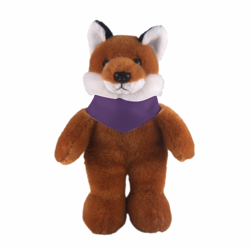 Soft Plush Stuffed Fox with Bandana