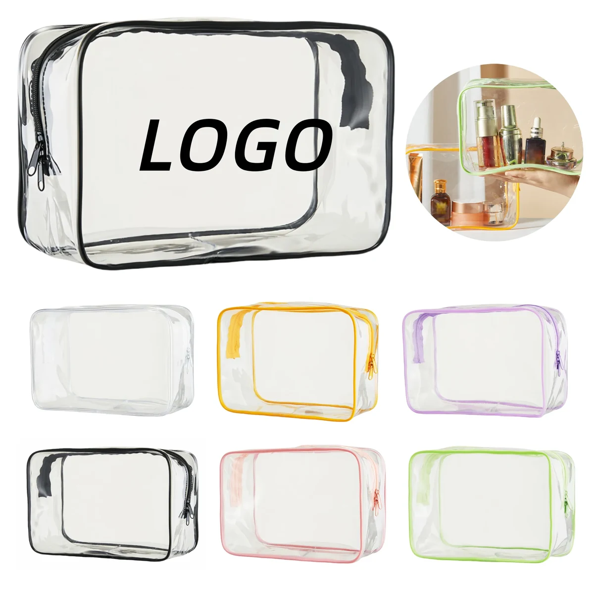 Transparent PVC Cosmetic Bag 1