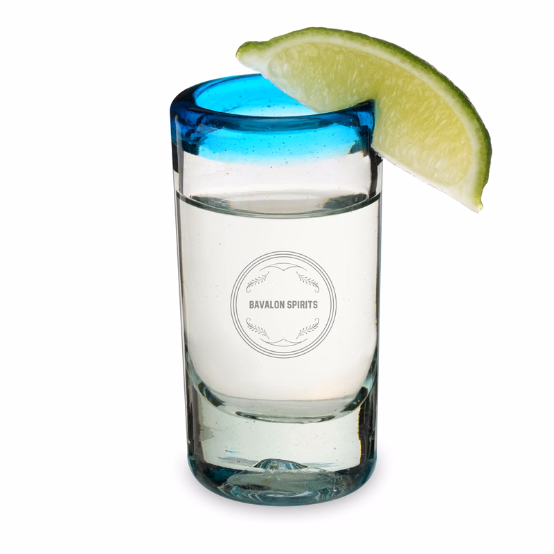 Twine Living® Primavera Recycled Shot Glass, set of 4
