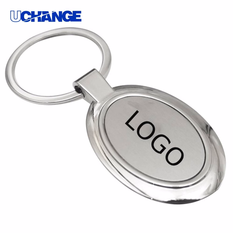 Oval Single Card Key Chain Holder Oval Single Card Patch Key Chain