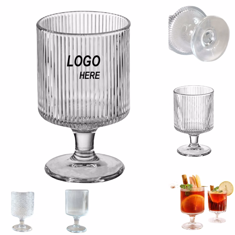 8oz Short Stem Glass Wine Goblet