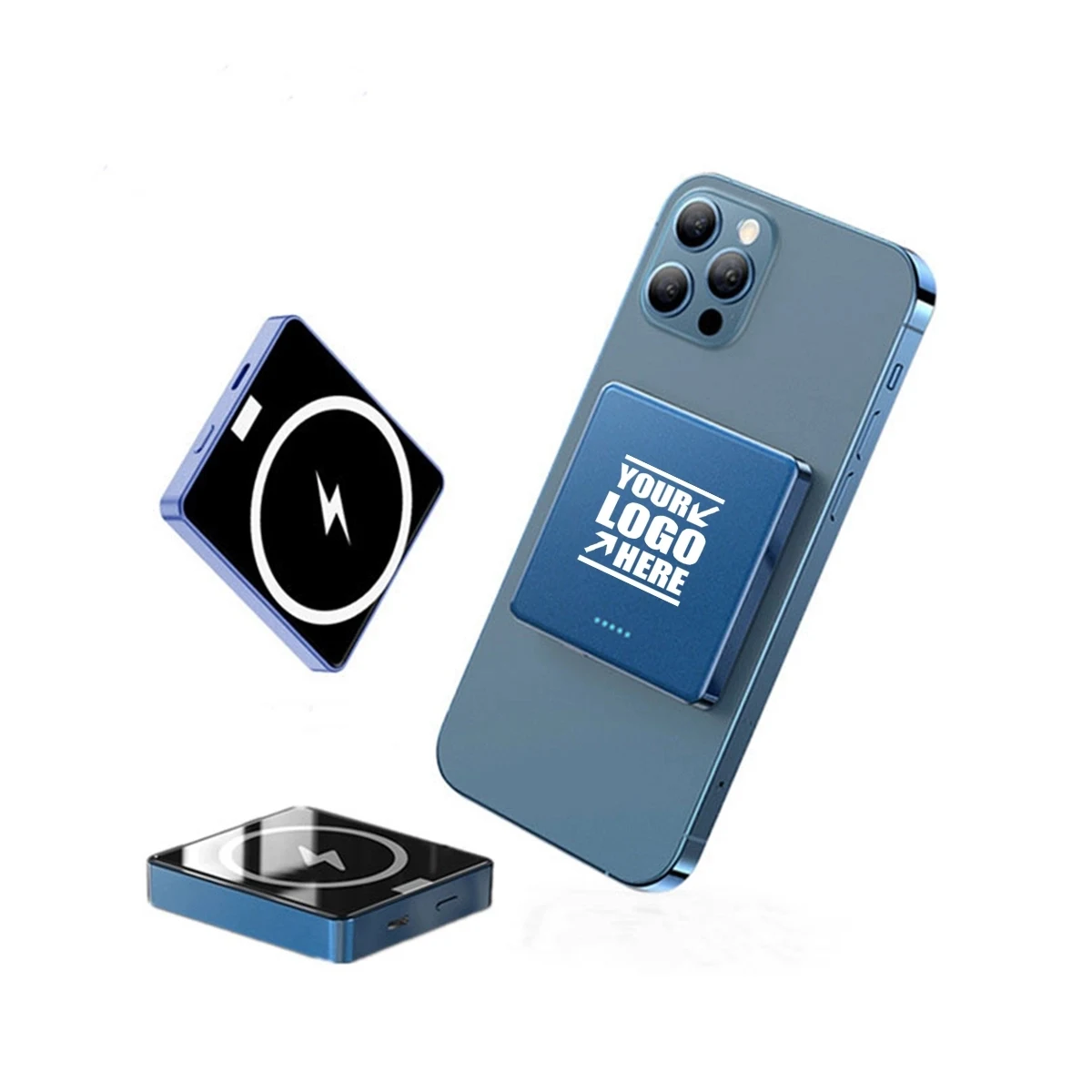 5000Mah Portable Magnetic Wireless Power Bank Logo Custom 1