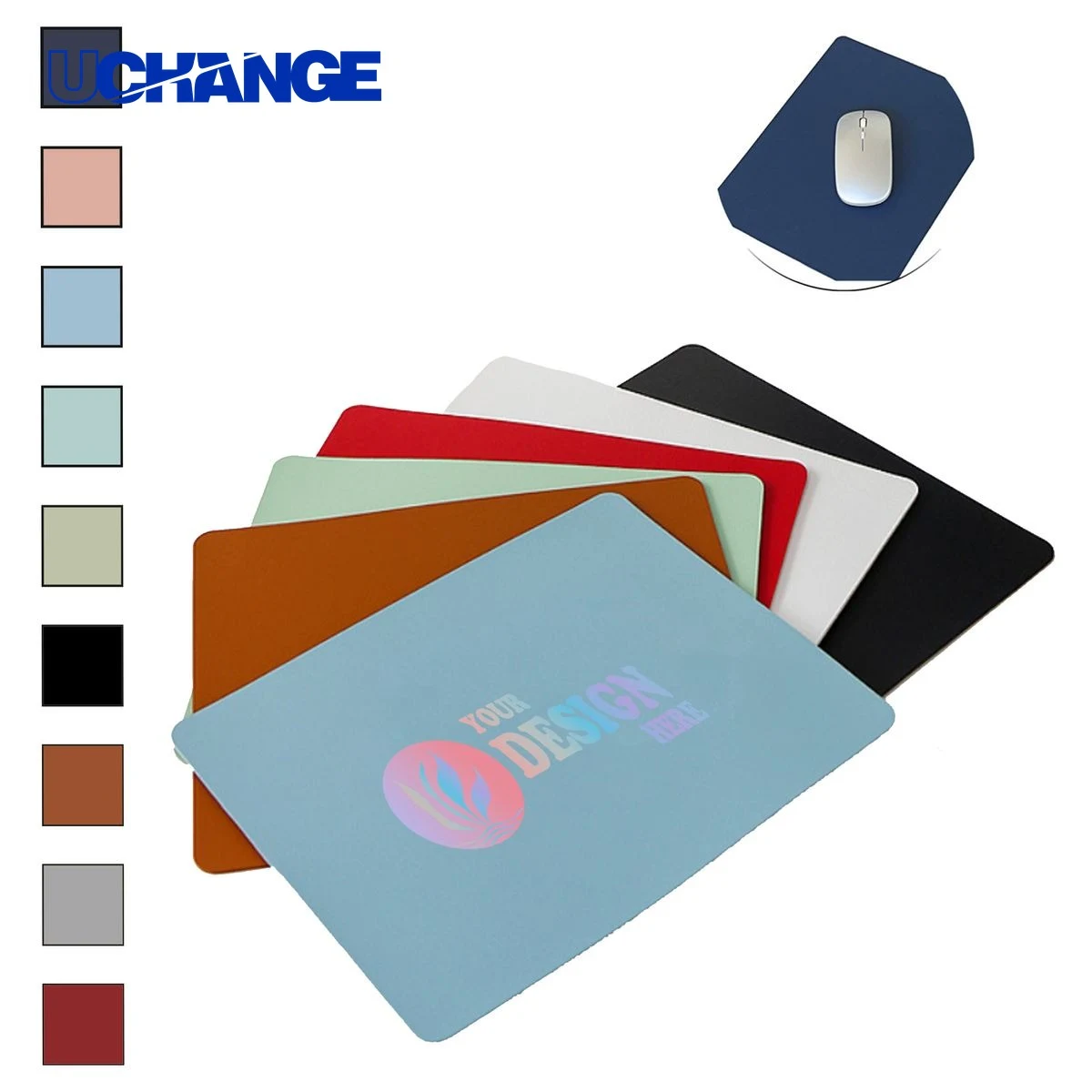 Leather Mouse Pad Mat 1