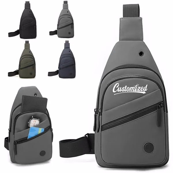 Custom Waterproof Large Capacity Crossbody Sling Bag — Urban Travel & Weather Protection