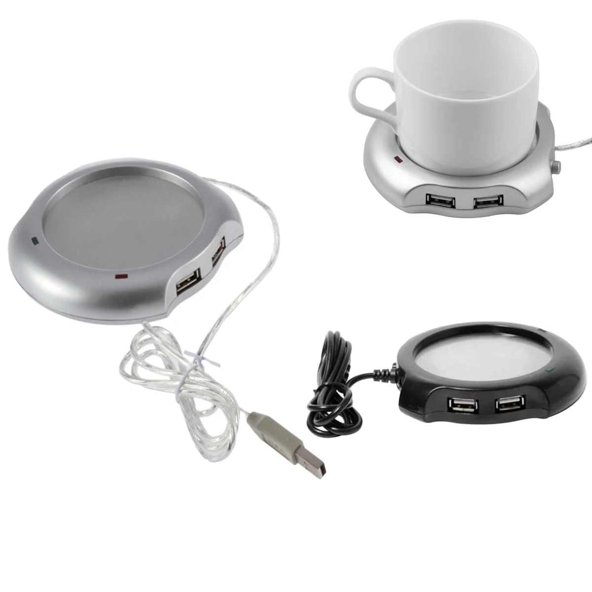 4-Port USB Hub With Desk Cup Warmer 1