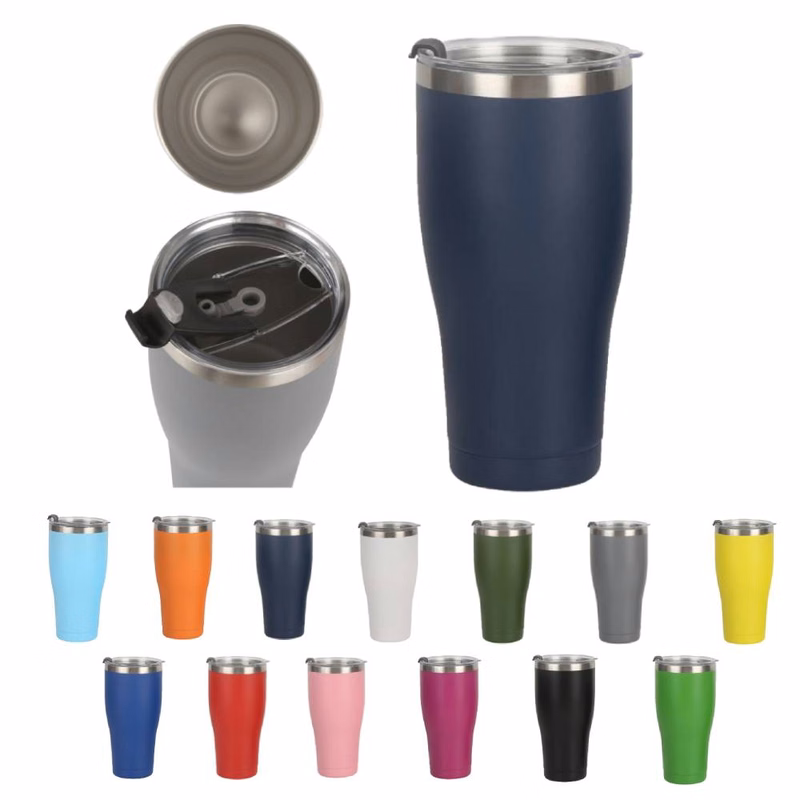 20 oz Stainless Steel Travel Tumbler W/ Lid