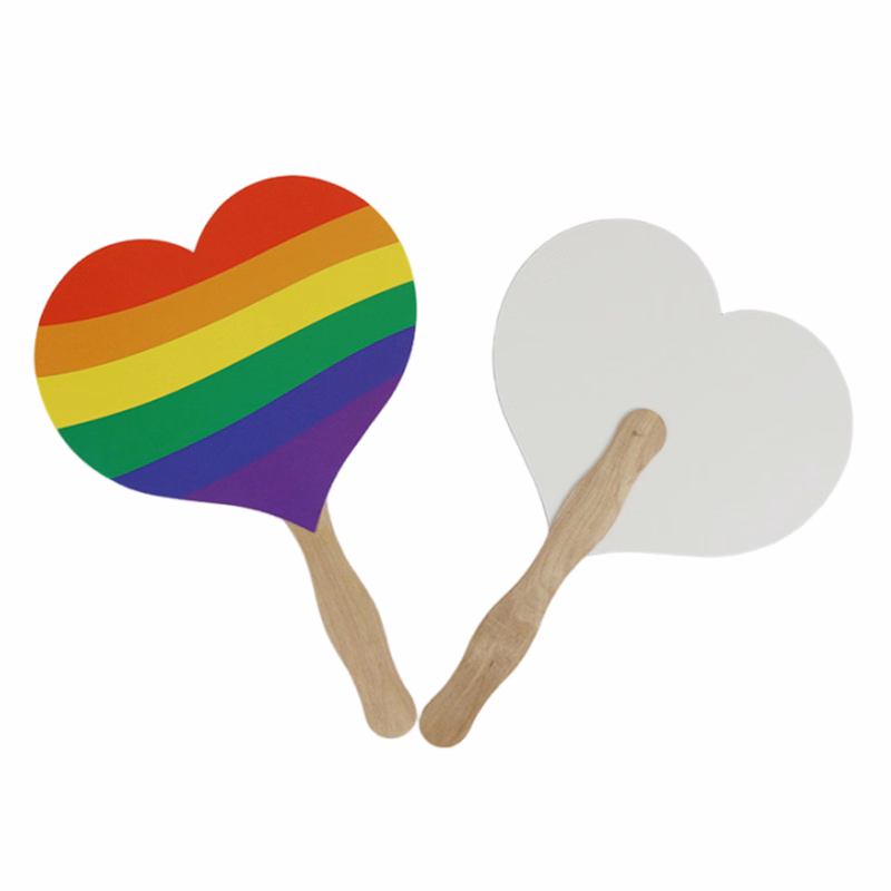 Hand Fan with Wooden Stick
