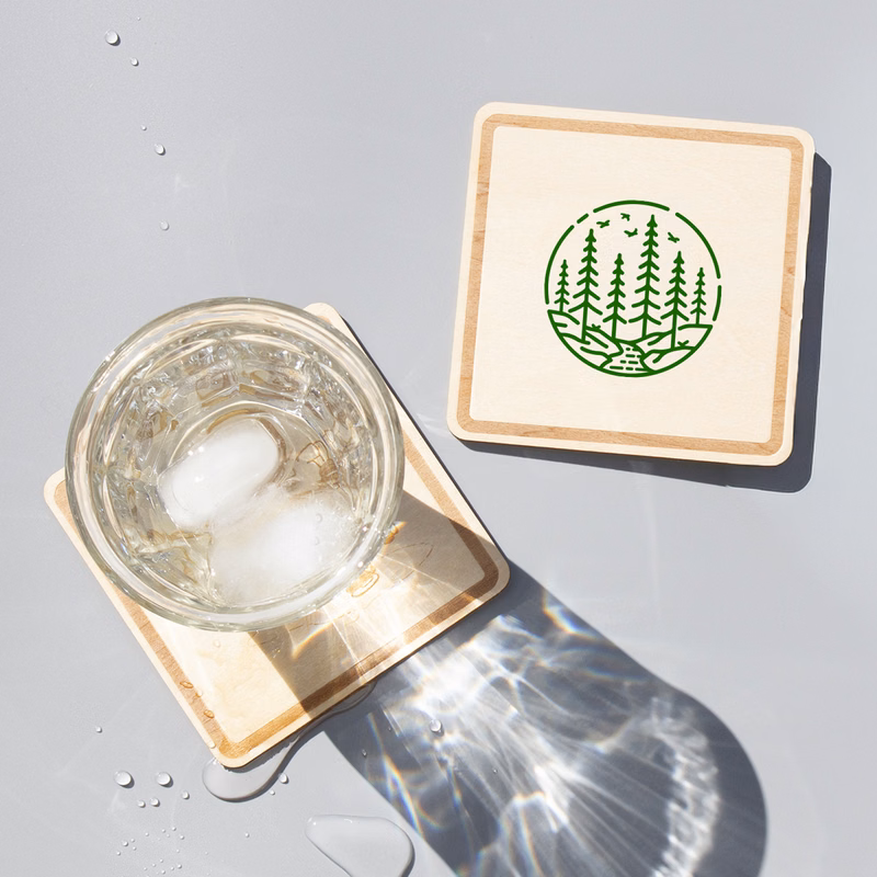Wood Square Coaster