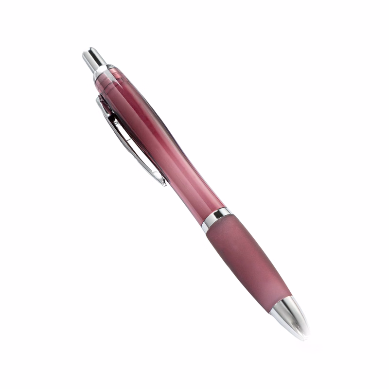 Retractable Ballpoint Pen Translucent Barrel Design