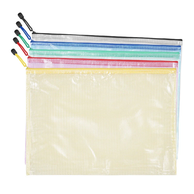 Zipper Mesh Document Pouch Bag 1