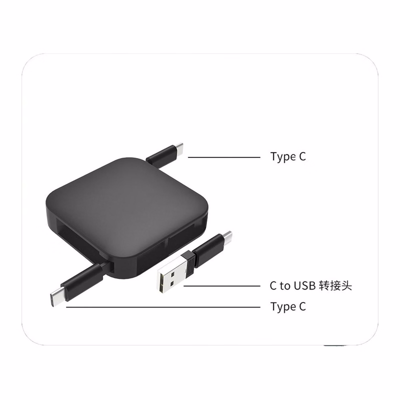 4-In-1 Charging Cable With Collapsible Phone Stand