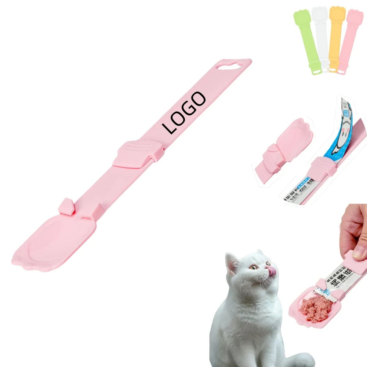 Cat Stick Feeder Pet Feeding Spoon 1