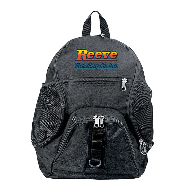 600D Polyester Wave Backpack w/ Four Zippered Compartments 1