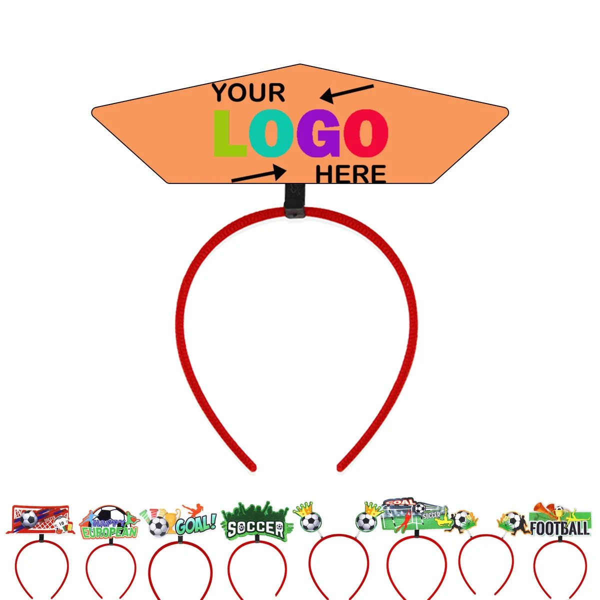 Felt Material Game Day Fan Spirit Cheer Supporting Hair Accessory 1